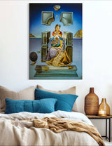 The Madonna of Port Lligat - Painted by Salvador Dali - Circa. 1949. High Quality Polyester Cotton Canvas Print. Ready to be Framed or Mounted. Available in 3 Sizes - Small - Medium or Large.