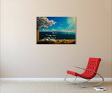 Books to Birds - Painted by Salvador Dali - Circa. 1931. High Quality Polyester Cotton Canvas Print. Rolled Canvas Available in 3 Sizes - Small, Medium, or Large. Stretched Canvas Option Available in One (1) Large Size - 70cm x 100cm.