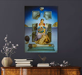 The Madonna of Port Lligat - Painted by Salvador Dali - Circa. 1949. High Quality Polyester Cotton Canvas Print. Ready to be Framed or Mounted. Available in 3 Sizes - Small - Medium or Large.