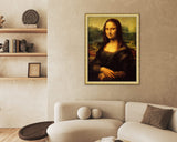 Mona Lisa - Painted by Leonardo Davinci - Circa. 1503. High Quality Polyester Cotton Canvas Print. Ready to be Framed or Mounted. Available in One Large Size. 80cm X 100cm.