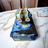 Exquisite Vincent Van Gogh 'Bone China & Gold' Tea/Coffee Set - European Masters Classic Vincent Van Gogh Famous Artworks and Designs to Exude Style and Elegance for Every Occasion.