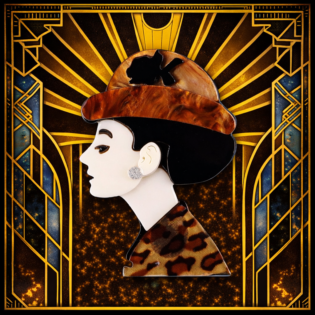 Modern Huntress Brooch