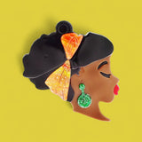 Glimmering Profile Brooch