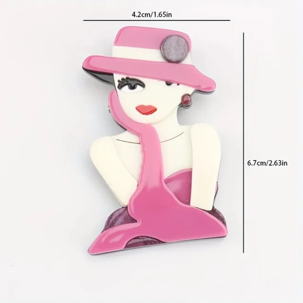 Artistic Deco Silhouette Brooch Collection of 8 Stylish Variations