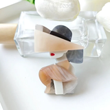 Deco Silhouette Variegated Brooch Collection