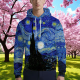 The Stormy Starry Night Hoodie by Van-Gogh: Where Art Meets Streetwear!