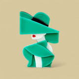 Bold Green Blooms: A Statement Brooch for Spring. Elegant Brooch for Sophisticated Events.