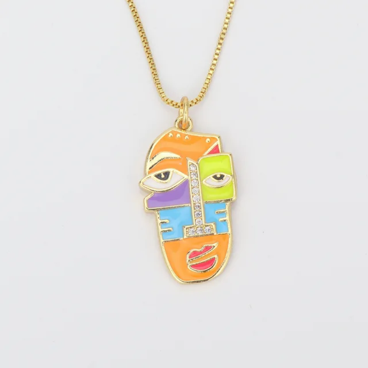 Cubist Reverie – 5 Variant Pendant Faces