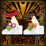 Garden Party Brooch Duo