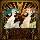 Water Lilies Brooch Duo