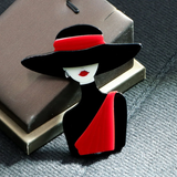 The Grand Red Shawl Luxe Brooch.