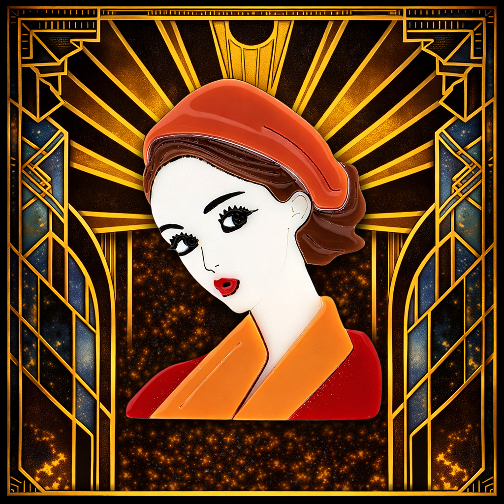 Continental Muse Brooch