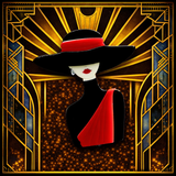 The Grand Red Shawl Luxe Brooch.