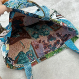 Van Gogh Design Cotton Jacquard Woven Tote Bag. A tantalizing tapestry of artistic passion, designed to turn heads and ignite conversations.