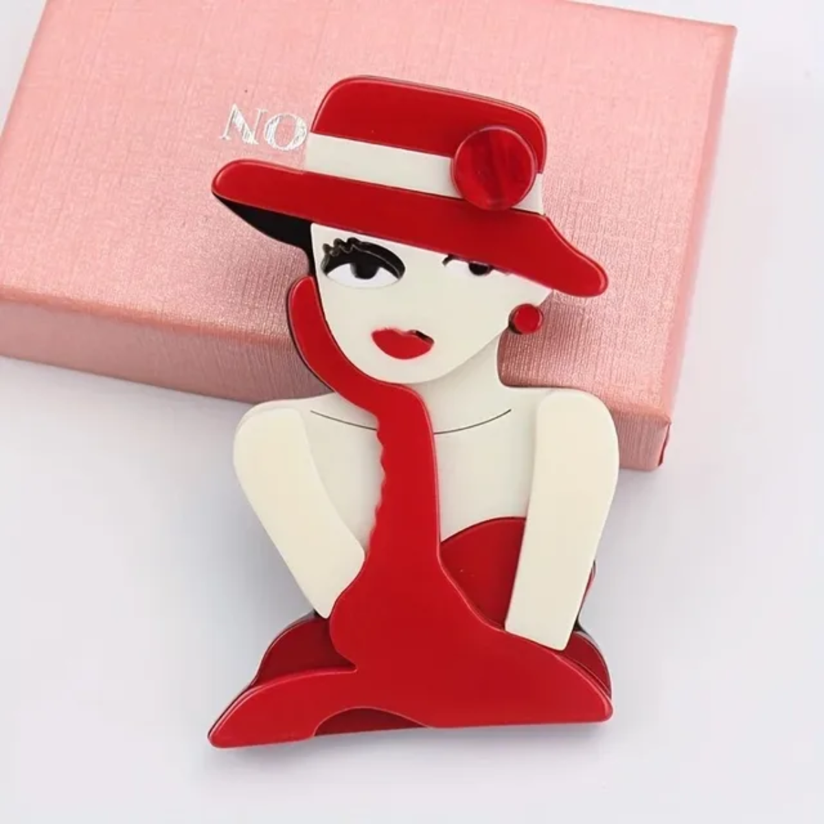 Artistic Deco Silhouette Brooch Collection of 8 Stylish Variations