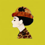 Vintage Vixen Brooch: A Stylish Nod to a Golden Era. Elegant Brooch for Sophisticated Events.