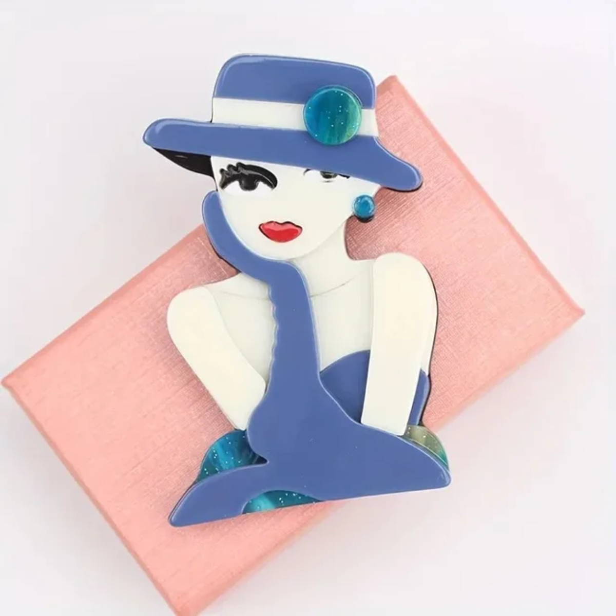Artistic Deco Silhouette Brooch Collection of 8 Stylish Variations