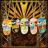 Cubist Reverie – Pendant Faces