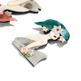 Water Lilies Brooch Duo