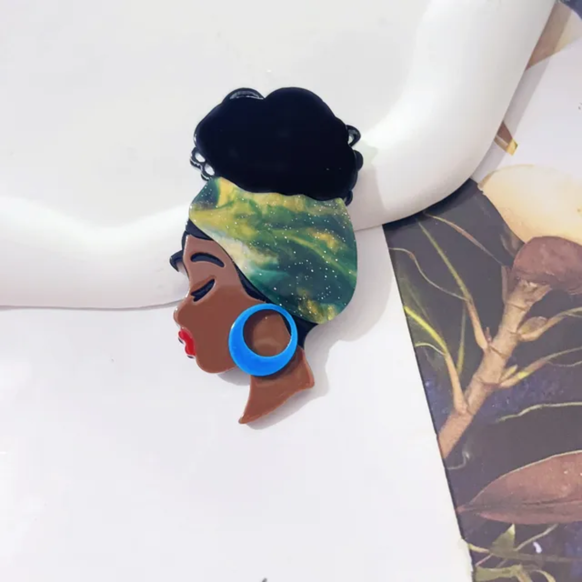 Sovereign Afro Six – Headwrap Series Inspired by Cubist Art
