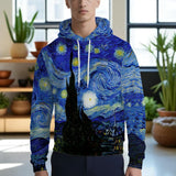 The Stormy Starry Night Hoodie by Van-Gogh: Where Art Meets Streetwear!
