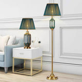 ‘Armani’ Green & Gold Traditional Ceramic Table Lamp