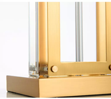 ‘Saarinen’ Solid Glass & Gold Brass Table Lamp