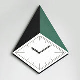 EM Collection - ‘Ando Green’ Diamond Wall Clock 50cm Length