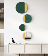EM Collection - ‘Sinan Mirror Green’ Sculptured Wall Clock 134cm Length