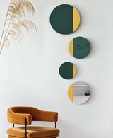 EM Collection - ‘Sinan Mirror Green’ Sculptured Wall Clock 134cm Length