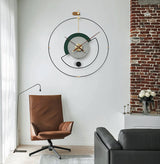EM Collection - ‘Seidler Green & Grey’ Arthouse Wall Clock 80cm Length