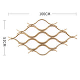 'Arcturus' Mirror Wall Sculpture 100cm Length - Waves of Beauty