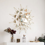 'Lamda' Mirror Wall Sculpture 88cm Diameter - Art Deco Beauty