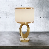 ‘Rohe’ Gold Brass Table Lamp koi