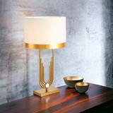 ‘Miller’ Gold Brass Table Lamp