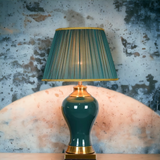 ‘Safdie’ Green & Gold Classical Ceramic Table Lamp