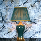 ‘Safdie’ Green & Gold Classical Ceramic Table Lamp