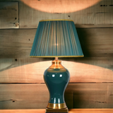 ‘Safdie’ Green & Gold Classical Ceramic Table Lamp