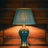 ‘Safdie’ Green & Gold Classical Ceramic Table Lamp