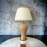 ‘Pelli’ Beige and Gold Classical Ceramic Table Lamp koi