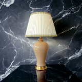 ‘Pelli’ Beige and Gold Classical Ceramic Table Lamp koi