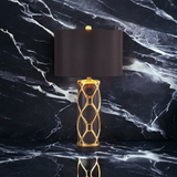 ‘Nelson’ Black & Gold Ceramic Table Lamp