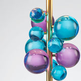 ‘Le Cobusier’ Coloured Crystal, Marble Base & Gold Brass Table Lamp