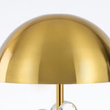 ‘Le Cobusier’ Coloured Crystal, Marble Base & Gold Brass Table Lamp
