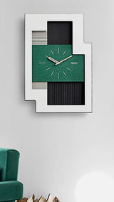 EM Collection - 'Kahn Green’ Bauhaus Wall Clock 60cm Length