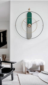 EM Collection - ‘Fuller Green’ Timeless Wall Clock 80cm Length
