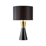 ‘Eames’ Black & Gold Ceramic Table Lamp