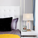 ‘Saarinen’ Solid Glass & Gold Brass Table Lamp