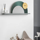 EM Collection - ‘Calatrava Green’ Wall Clock with Display Ledge 100cm Wide