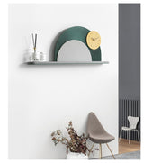 EM Collection - ‘Calatrava Green’ Wall Clock with Display Ledge 100cm Wide